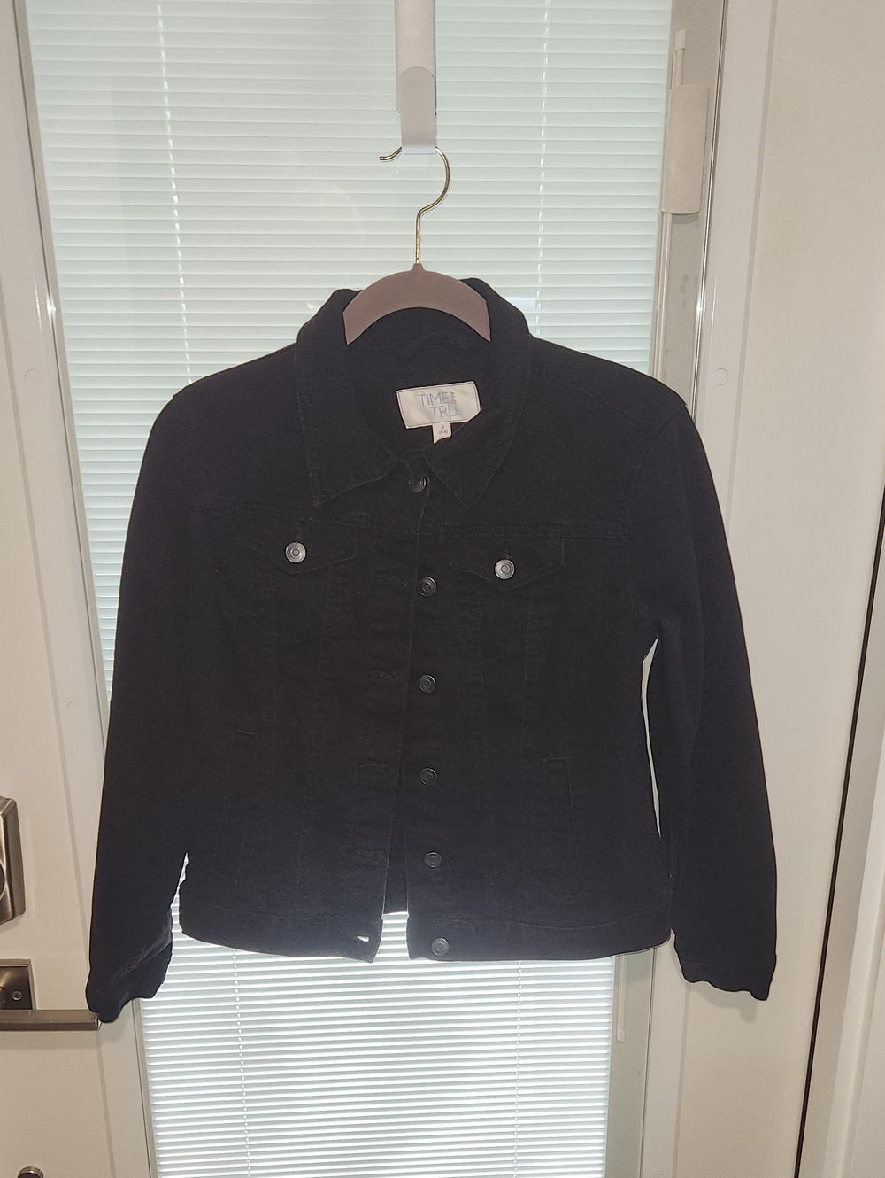 Time And Tru Black Denim Jacket